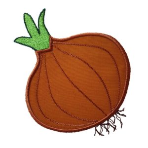 Onion Applique Machine Embroidery Design