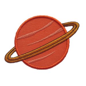 Outer Space Applique Planet machine embroidery design