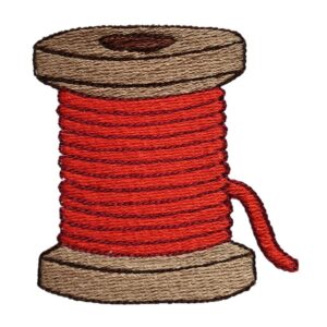 Reel of Thread Filled Stitch Machine Embroidery Design