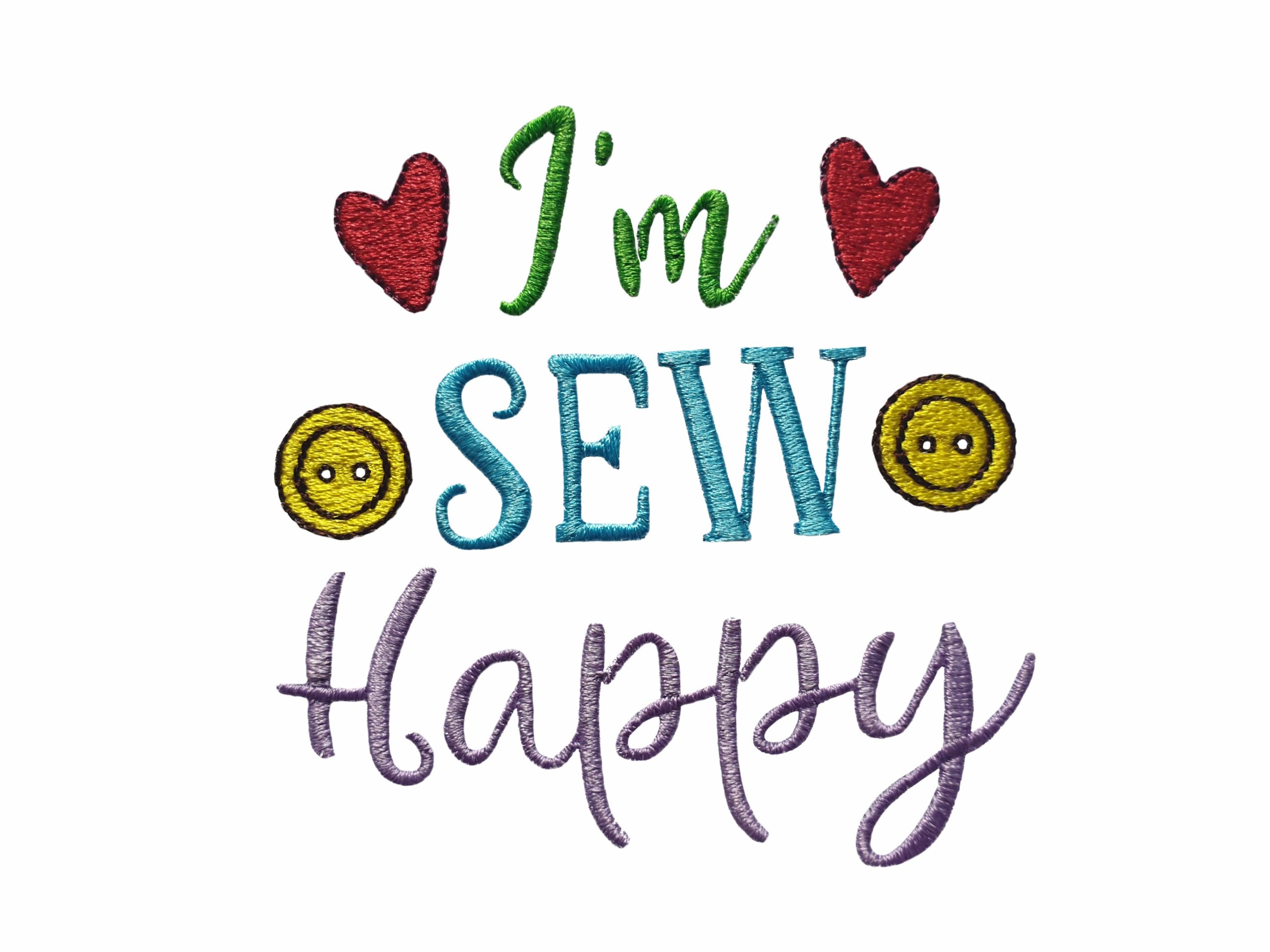 Sewing Saying machine embroidery design