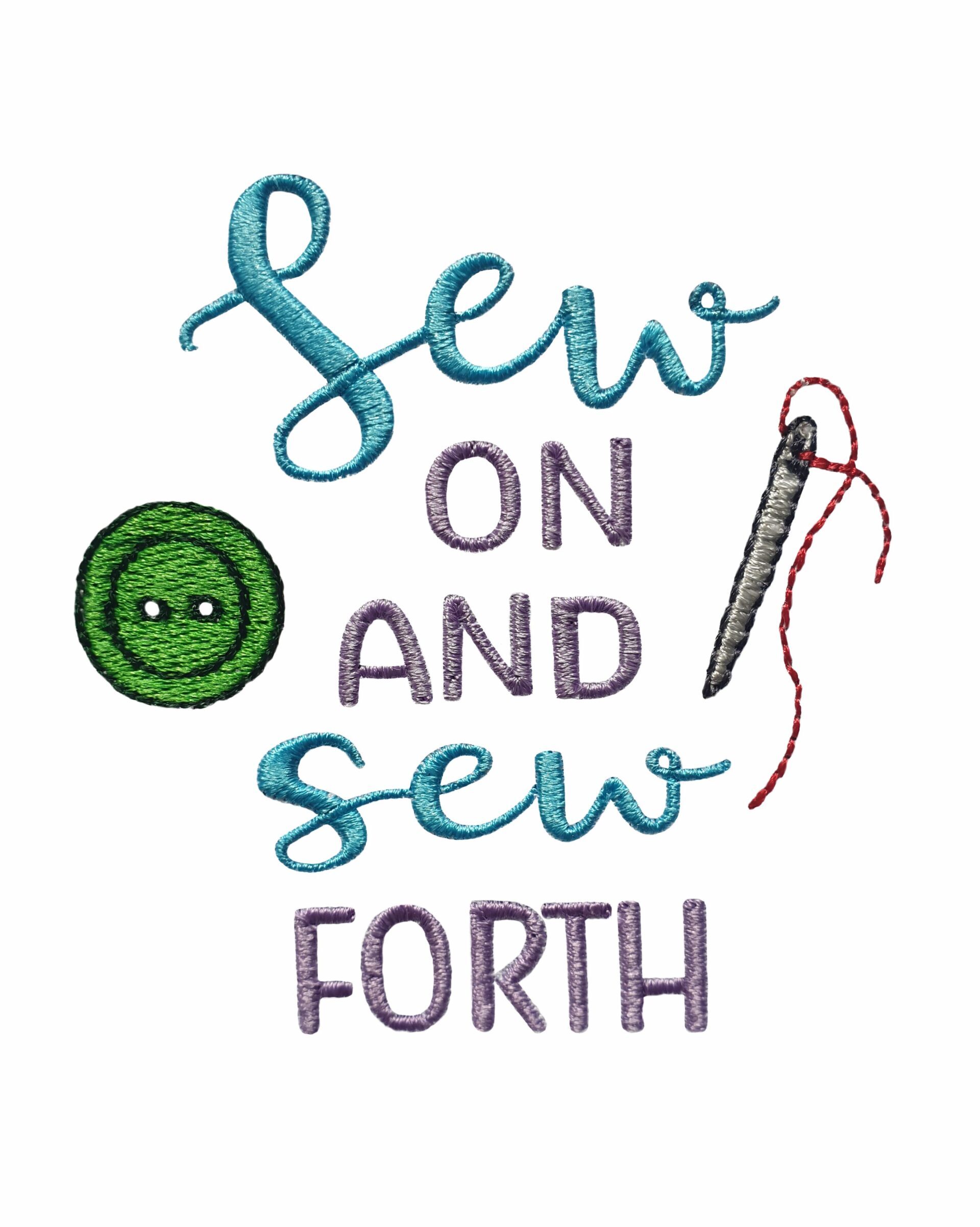 Sewing Saying machine embroidery design