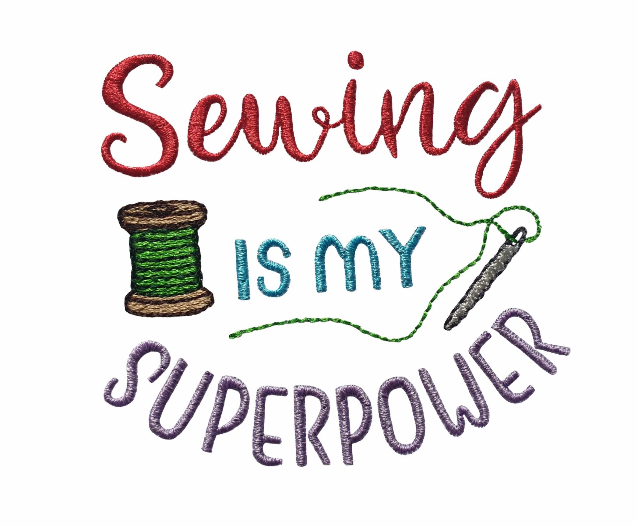 Sewing Saying machine embroidery design
