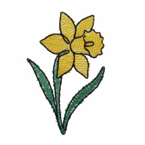 Flower Lines Daffodil is an abstract flower machine embroidery design.