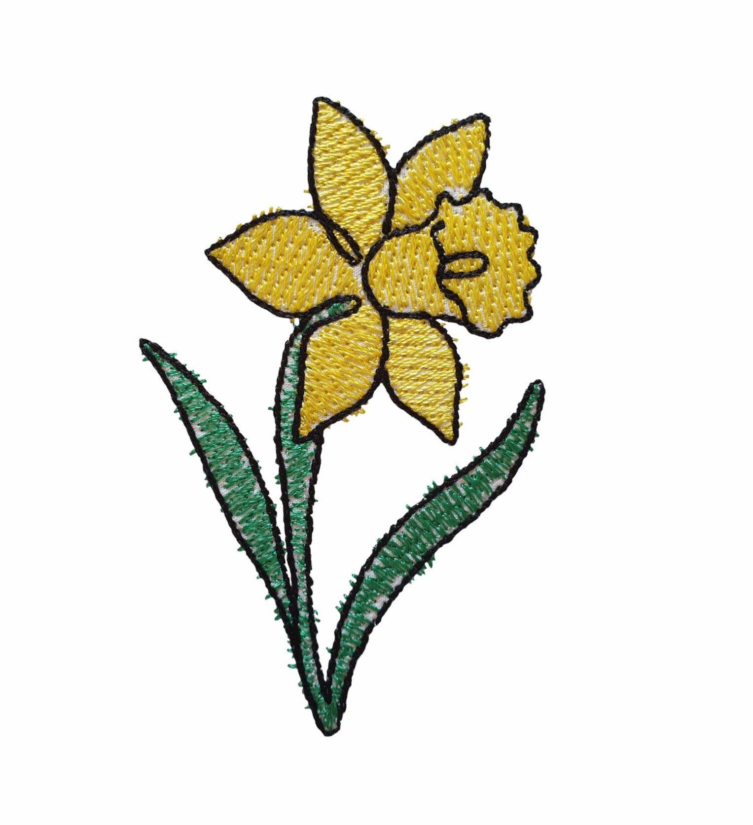 Flower Lines Daffodil is an abstract flower machine embroidery design.