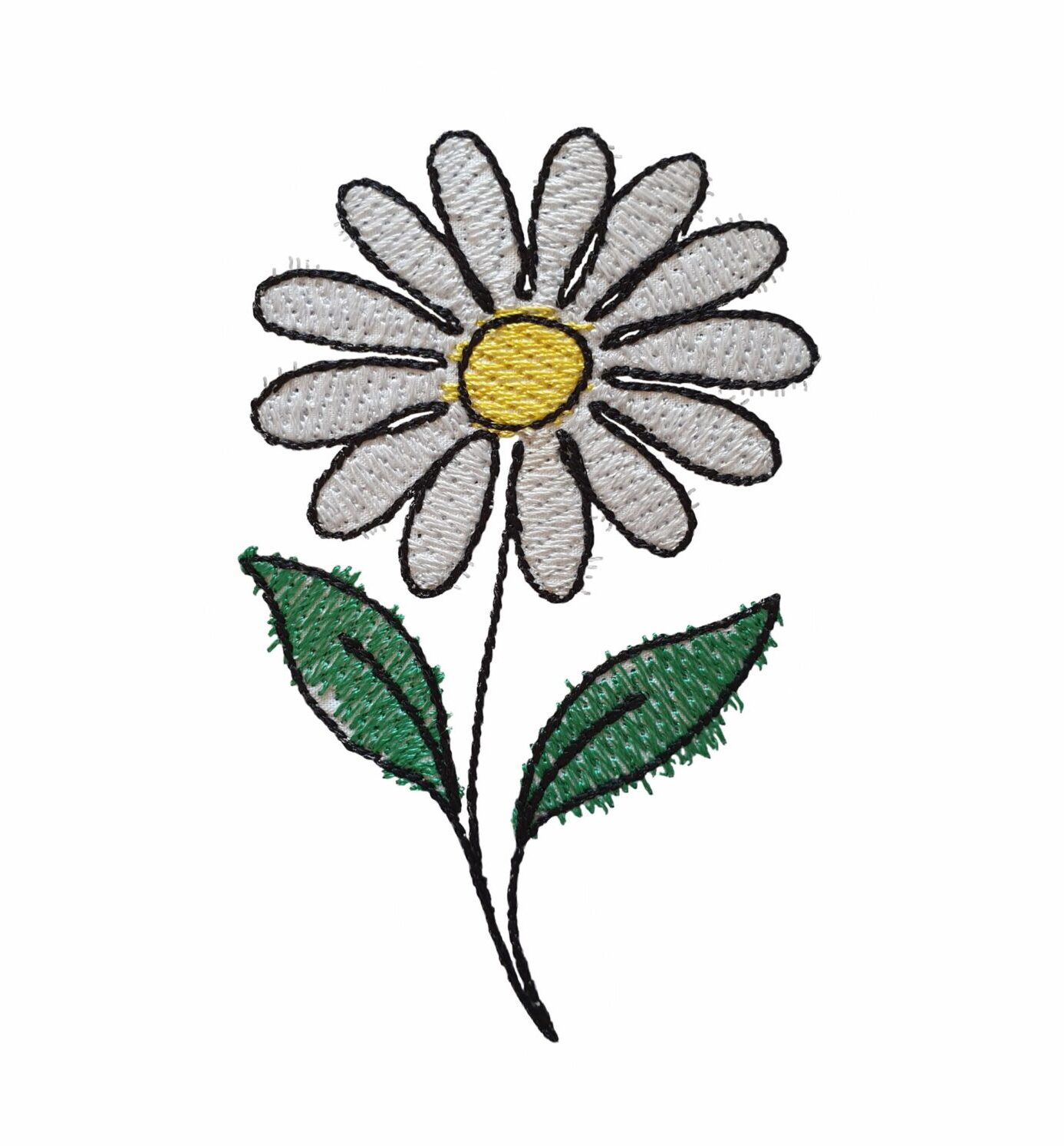 Flower Lines Daisy is an abstract flower machine embroidery design.