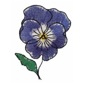 Flower Lines Pansy is an abstract flower machine embroidery design