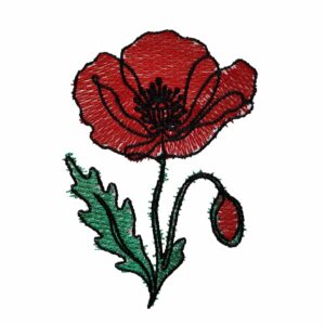 Flower Lines Poppy is an abstract flower machine embroidery design