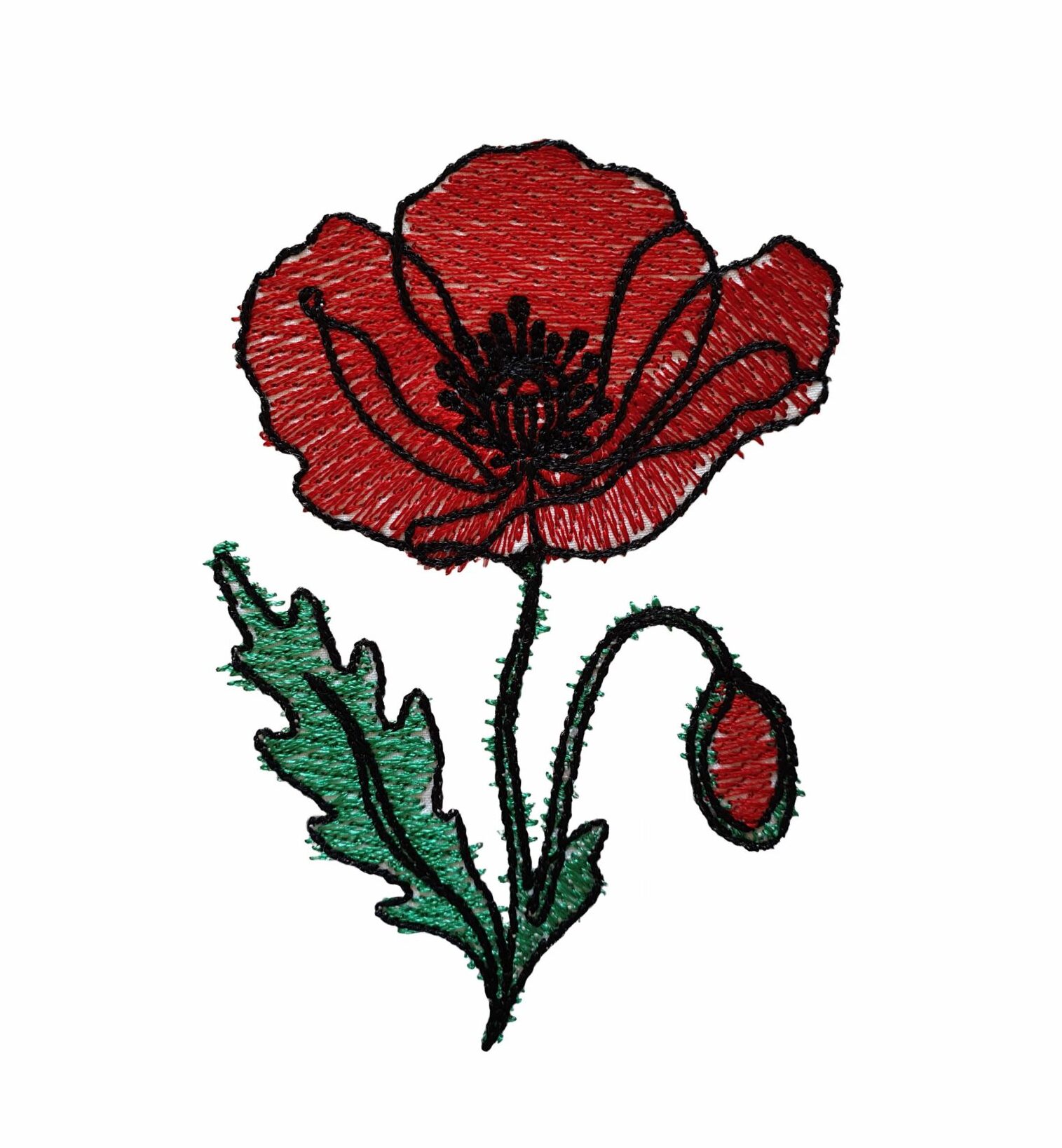 Flower Lines Poppy is an abstract flower machine embroidery design