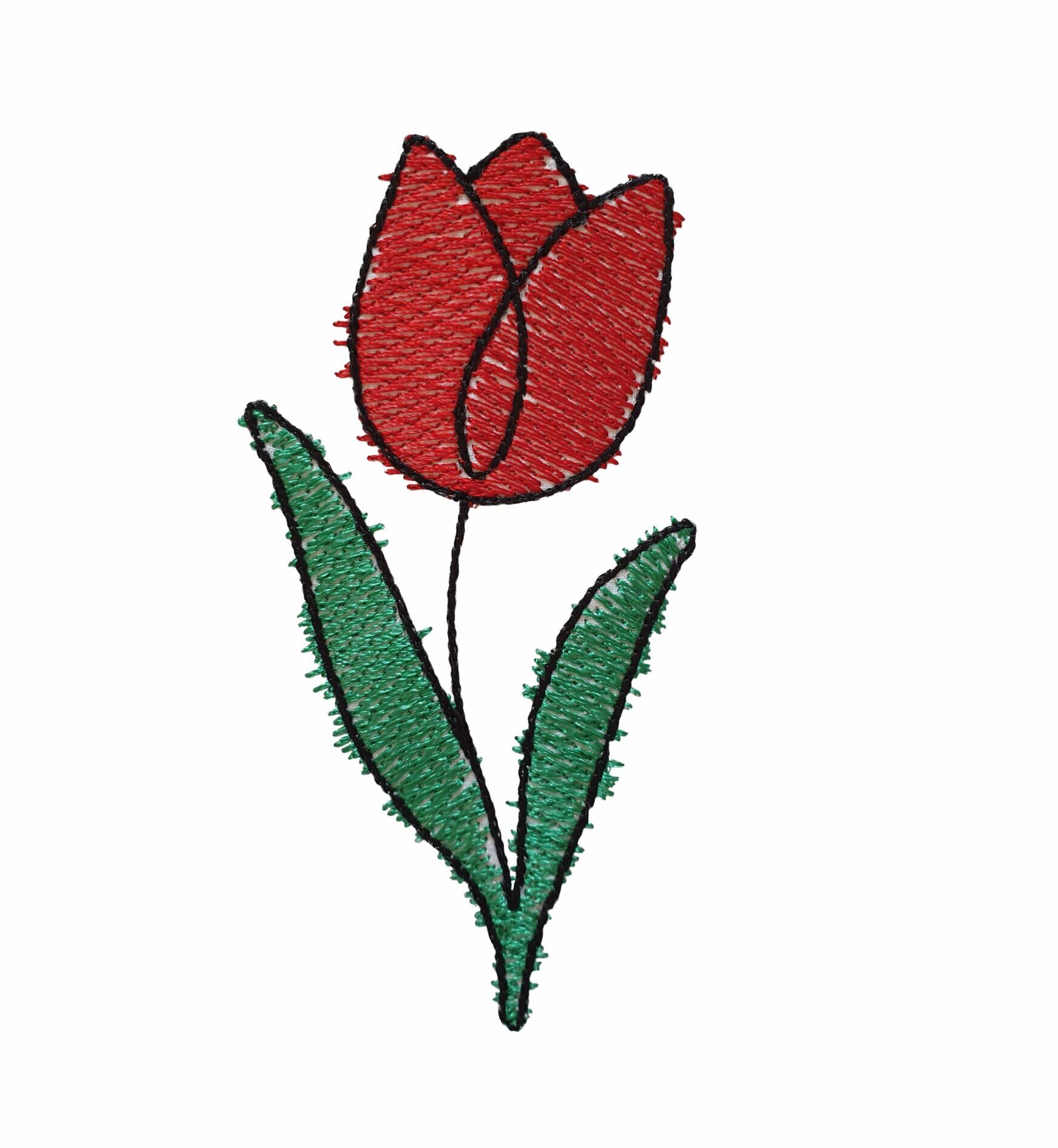 Flower Lines Tulip is an abstract flower machine embroidery design