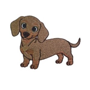 Best Friends Dachshund Filled Stitch Machine Embroidery Design
