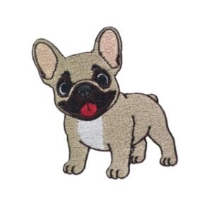 Best Friends French Bulldog Filled Stitch Machine Embroidery Design
