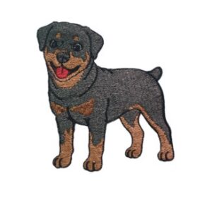 Best Friends Rottweiler filled stitch machine embroidery design